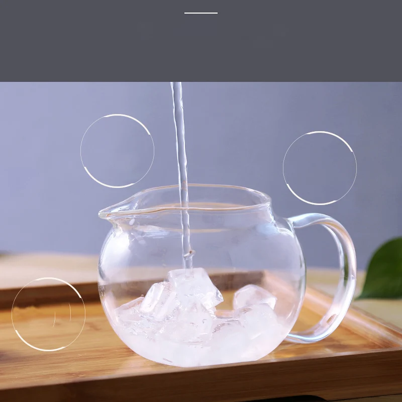 Стеклянный чайник высококачественный термостойкий стеклянный чайный сервиз с