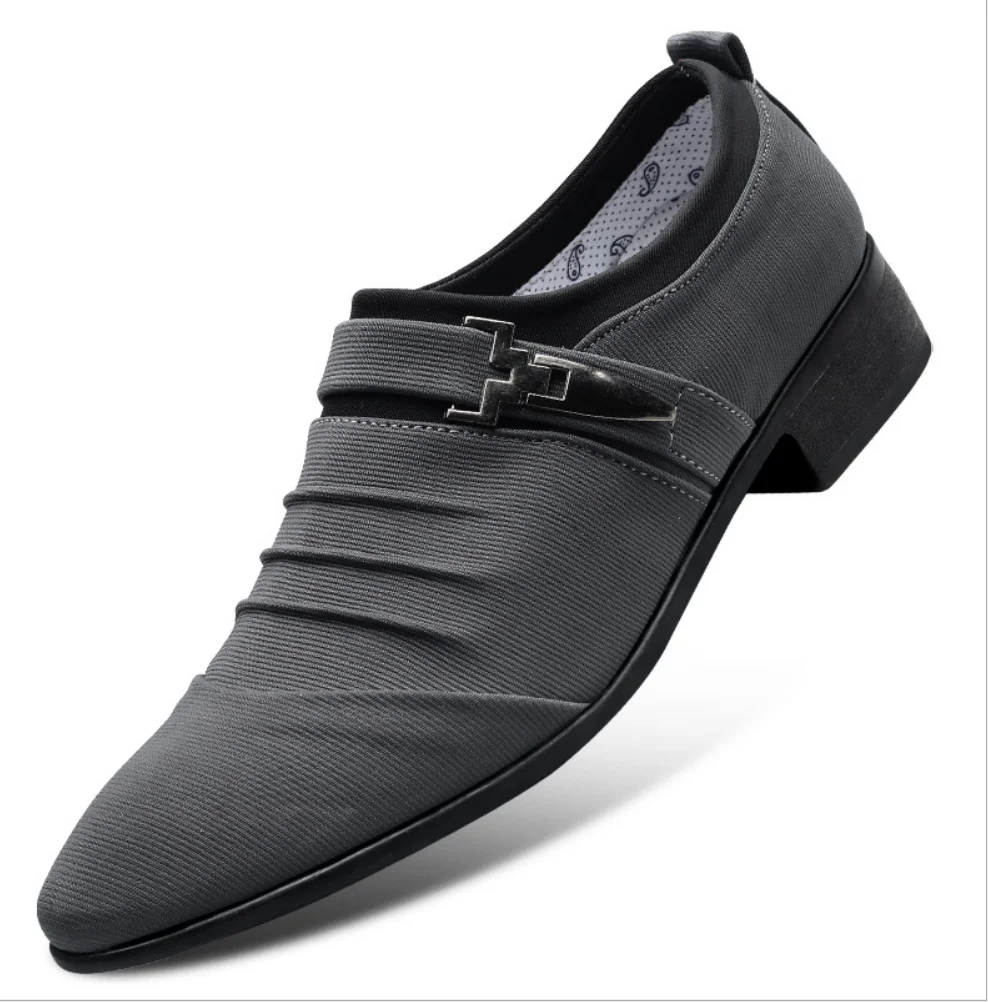 2021 New Men's shoes Men Dress Shoes Breathable Canvas Casual Business Big Size 47 48 men British Oxford Zapatos | Обувь
