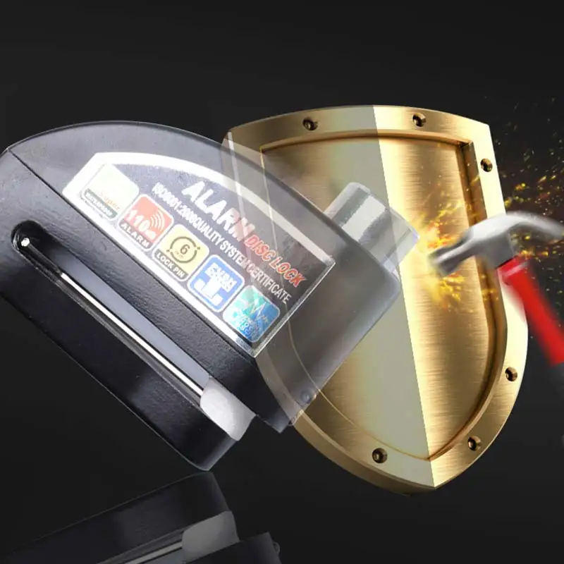 

TRUEJO 110dB Motorcycle Alarm Lock Motorbike Anti-theft Alarm Wheel Disc Brake Security Safety Siren Lock for Harley YAMAHA