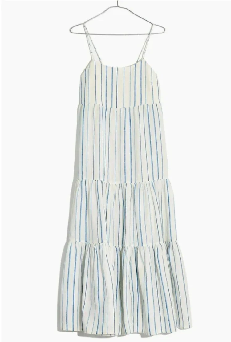 

2020 Women Summer Dress Casual Striped Sleeveless Maxi Dress Loose Beach Spaghetti Strap Party Dresses Vestido De Mujer