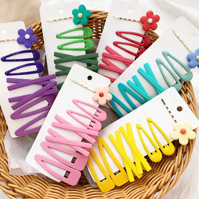 7 шт./компл. женские заколки для волос в виде цветка карамельных цветов милые