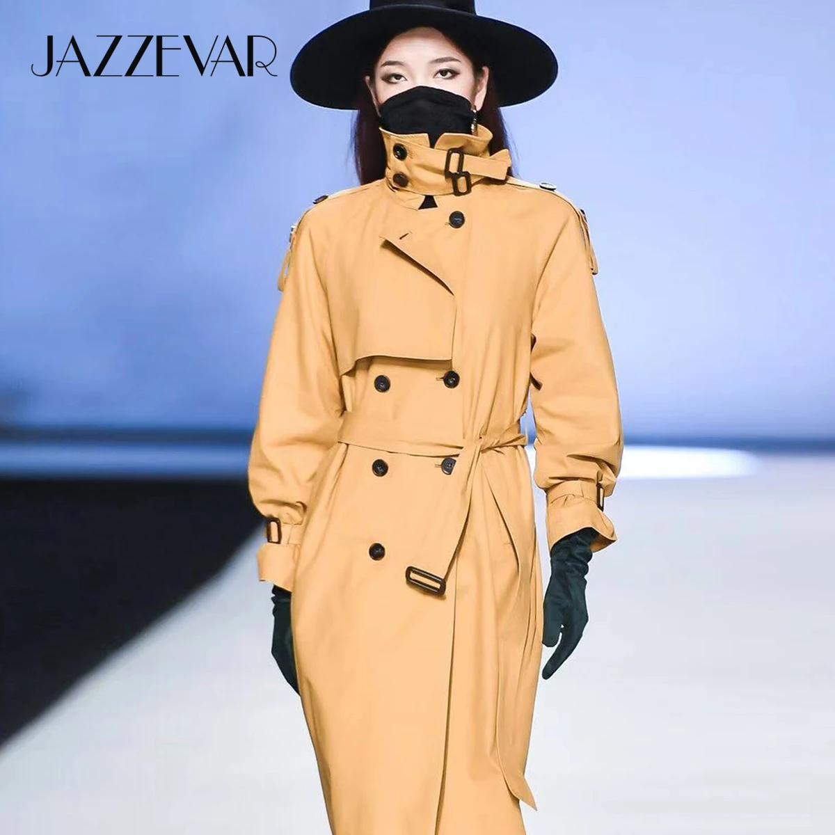 JAZZEVAR 2021 Новое поступление Лидер продаж осеннего сезона Тренч женский двубортный
