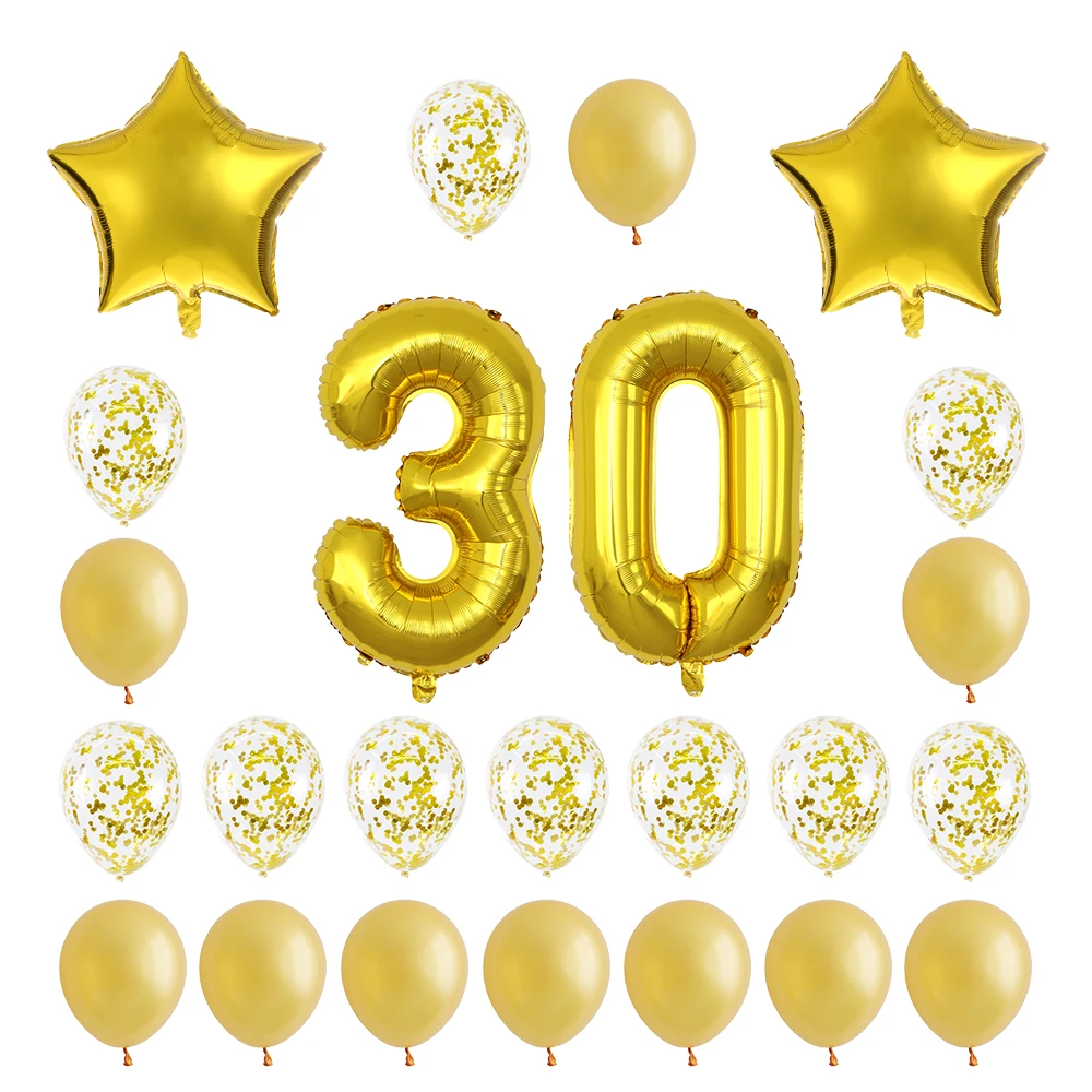 Воздушный шар для дня рождения Воздушные шары из фольги в виде цифр 18 20 25 30 40 50 24
