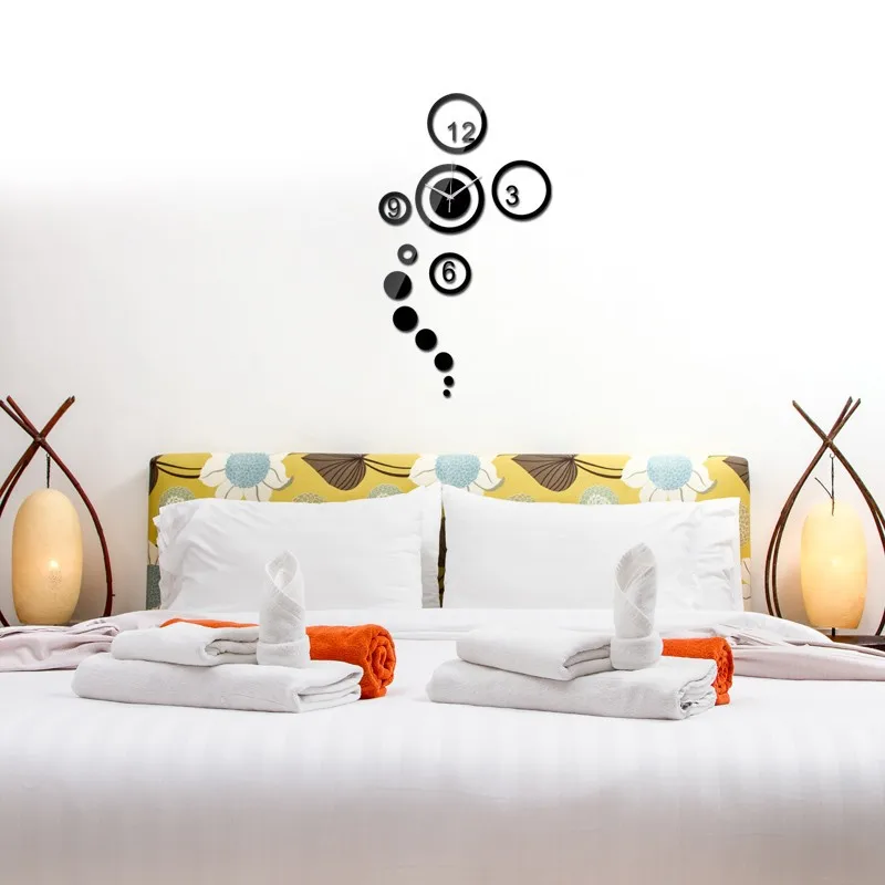 

3d Luminous Real Big Wall Clock Rushed Mirror Sticker Diy Living Room Home Decor Fashion Watches Large