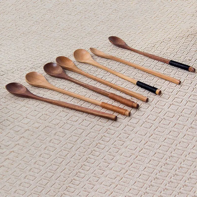 

Wooden Lotus Coffee Spoon Long Handle Spoon Stirring Spoon Wooden Spoon