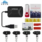 USB Android TPMS система контроля давления в шинах с 4 датчиками