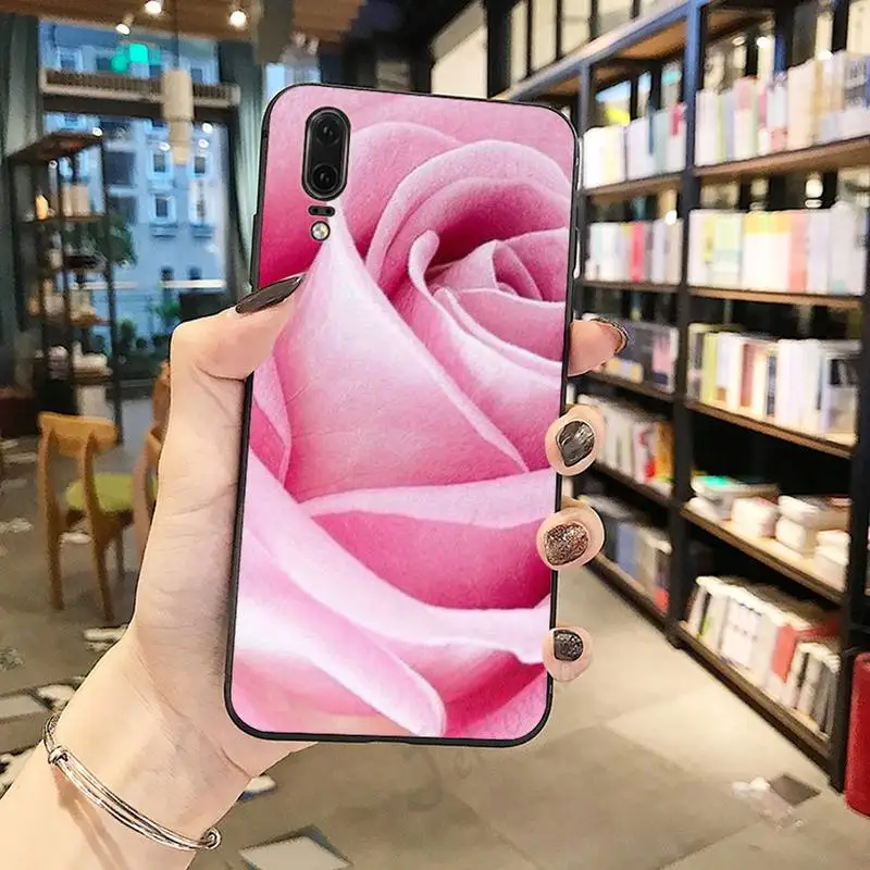 

pink rose flower Phone Case For Huawei honor Mate P 10 20 30 40 Pro 10i 9 10 20 8 x Lite