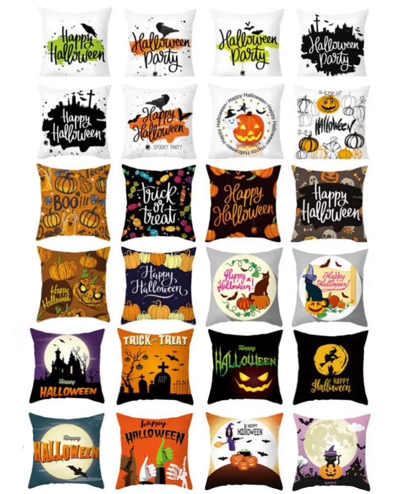 Наволочка 45 см для Хэллоуина украшение вечевечерние НКИ тыквы летучей мыши трюка