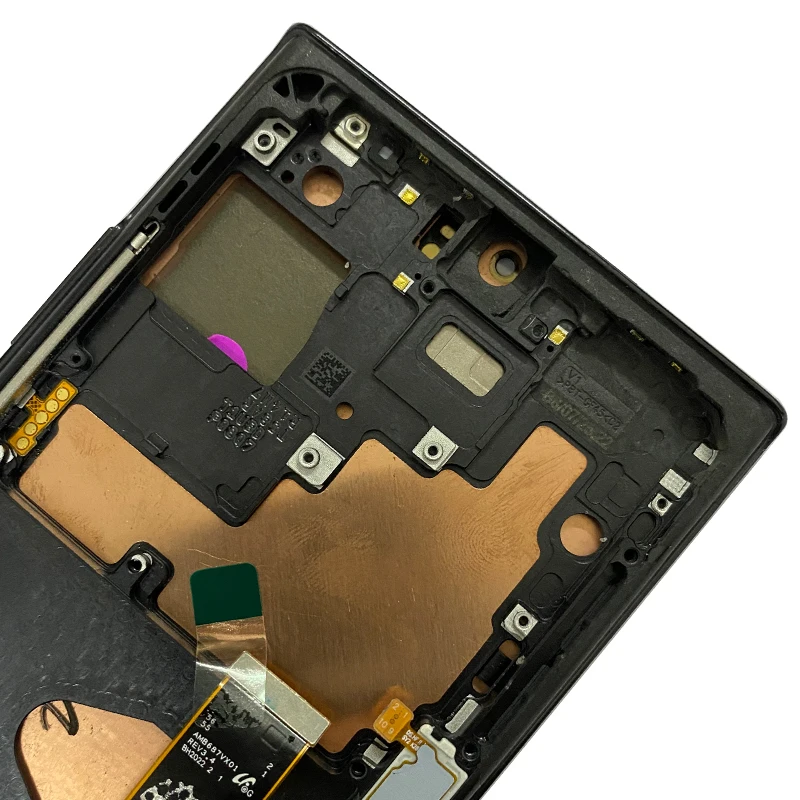 Kup Oryginalny AMOLED 6.9 ''N986 LCD Do Samsung Galaxy Note 20 Ultra Wyświetlacz LCD Ekran Dotykowy Z Ramą Montaż Sm-n986b N985F LCD