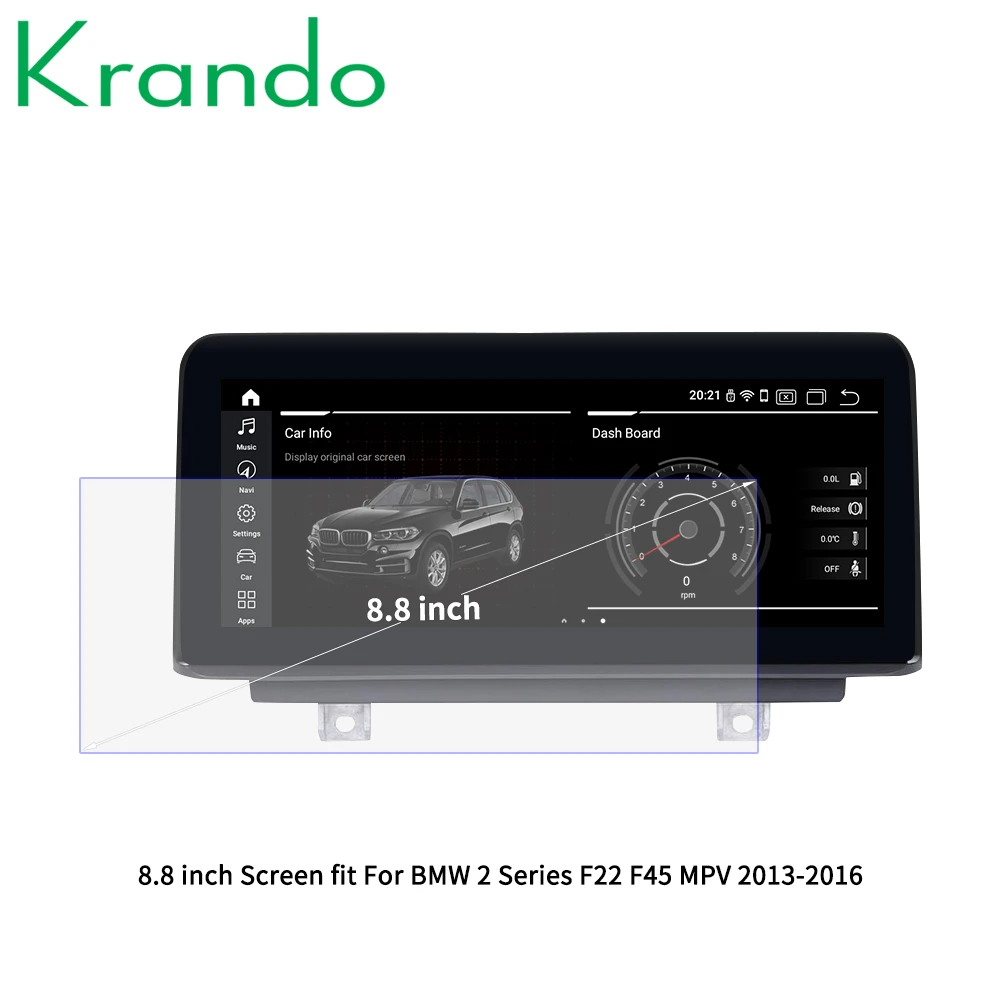 

krando Android 10.0 8.8'' car entertainment system for BMW 1 Series 2 Series F20 F21 F22 F23 F45 2011-2016 carplay multimedia