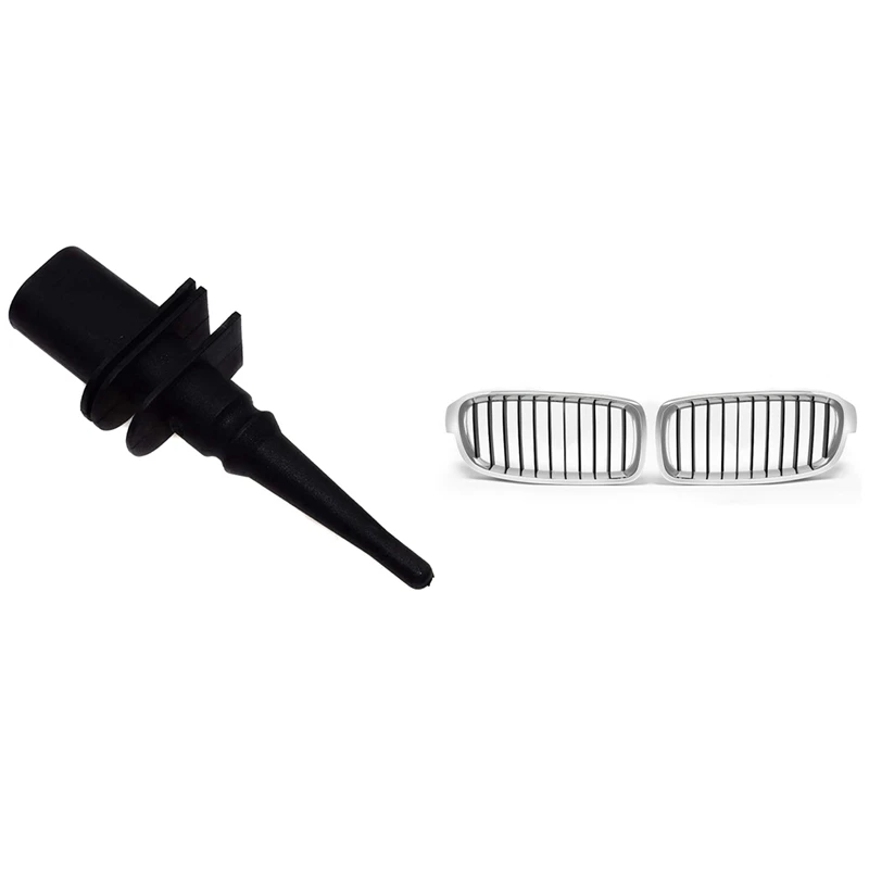 

1Pc Outside Car Air Temperature Sensor For BMW 1 6 7 Series E46 E90 E91 E39 E60 E63 E38 & 2X Front Grill Grilles Kidney