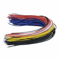 100 piece 20cm coloured flexible tinned flexible breadboard jumper cables