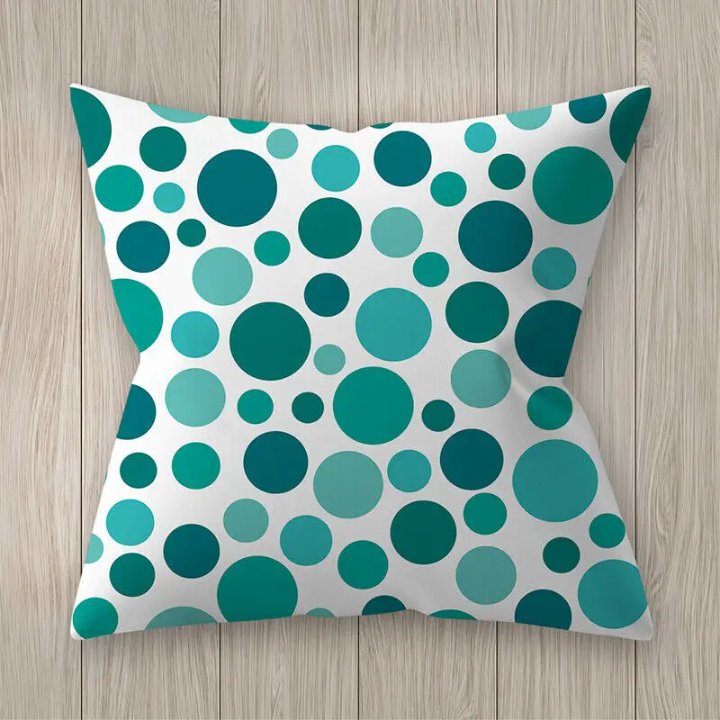 Hot Creative Reversible Blue Polyester Pillow Case Pillowcase Sofa Car Waist Throw Cushion Cover Home Decoration new | Дом и сад