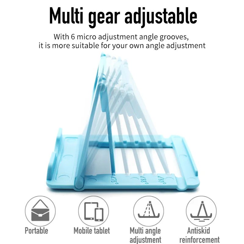 Phone Holder Desk Stand For Your Mobile Phone Tripod For iPhone Xsmax Huawei P30 Xiaomi Mi 9 Plastic Foldable Desk Holder Stand