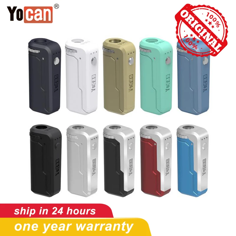 Оригинальный Yocan UNI Box MOD с Preheat батарея переменного напряжения 650 мАч 510 Резьбовой