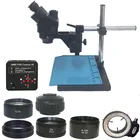 Черный Тринокулярный стереомикроскоп 3,5x-90X с siмультифокальным рычагом, цифровая USB-камера 38MP, микроскоп для биологической лаборатории