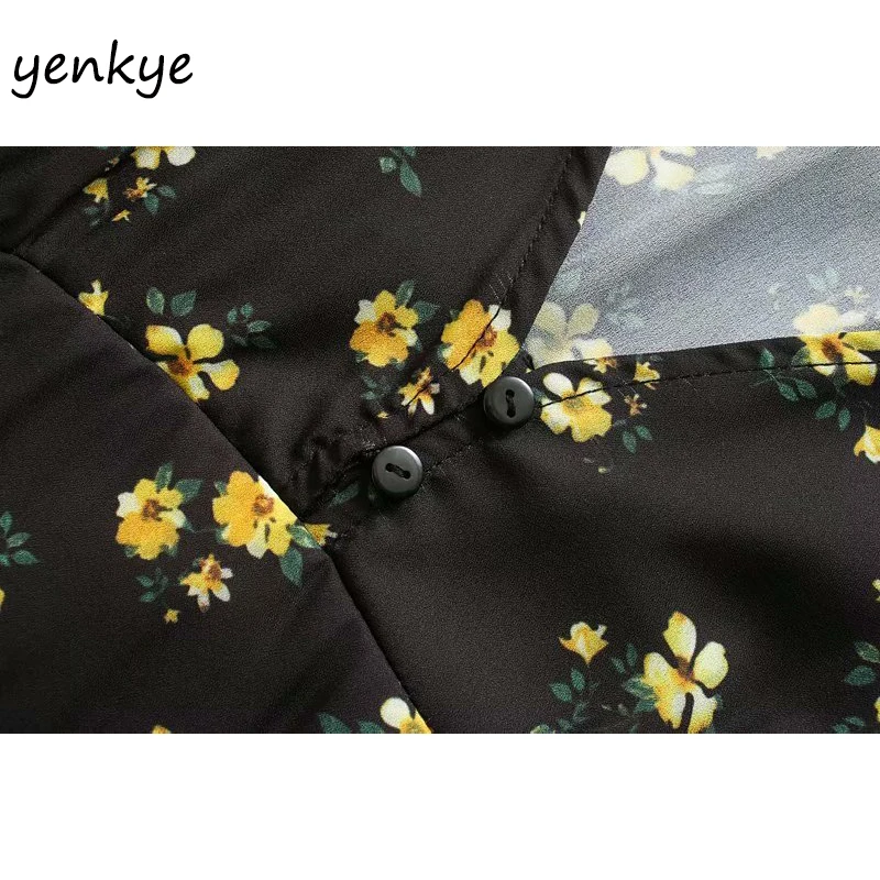 Женское платье с цветочным принтом Летнее мини-платье трапециевидной формы