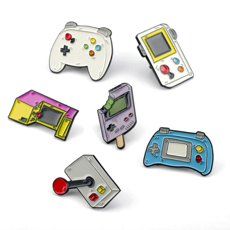 

Game Controller Brooch Enamel Pin Creative Trinket Jewelry Brooches&Pins Backpack Shirt Badge Pins Collection Gifts
