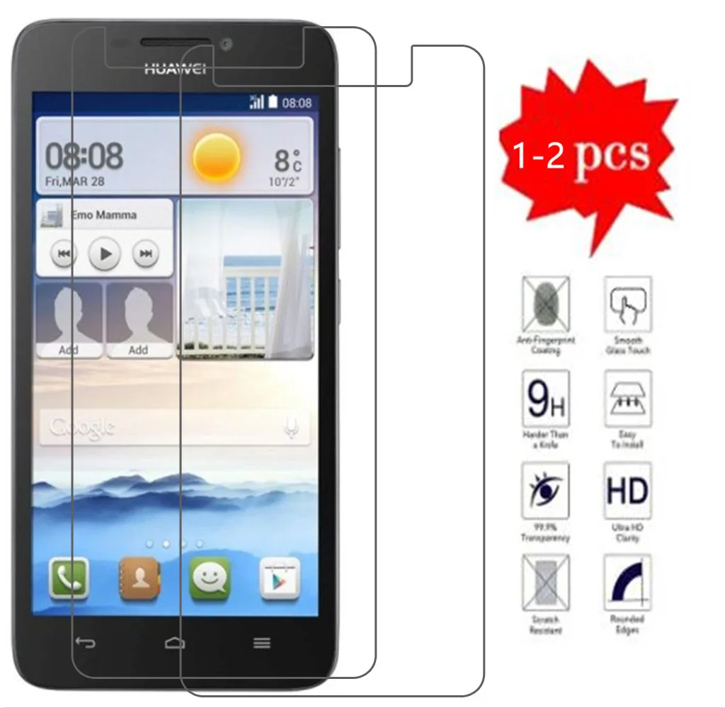 

Закаленное стекло 9H, Защитная пленка для Huawei Ascend G630, закаленное стекло, защита для экрана Huawei Ascend G630 5 дюймов