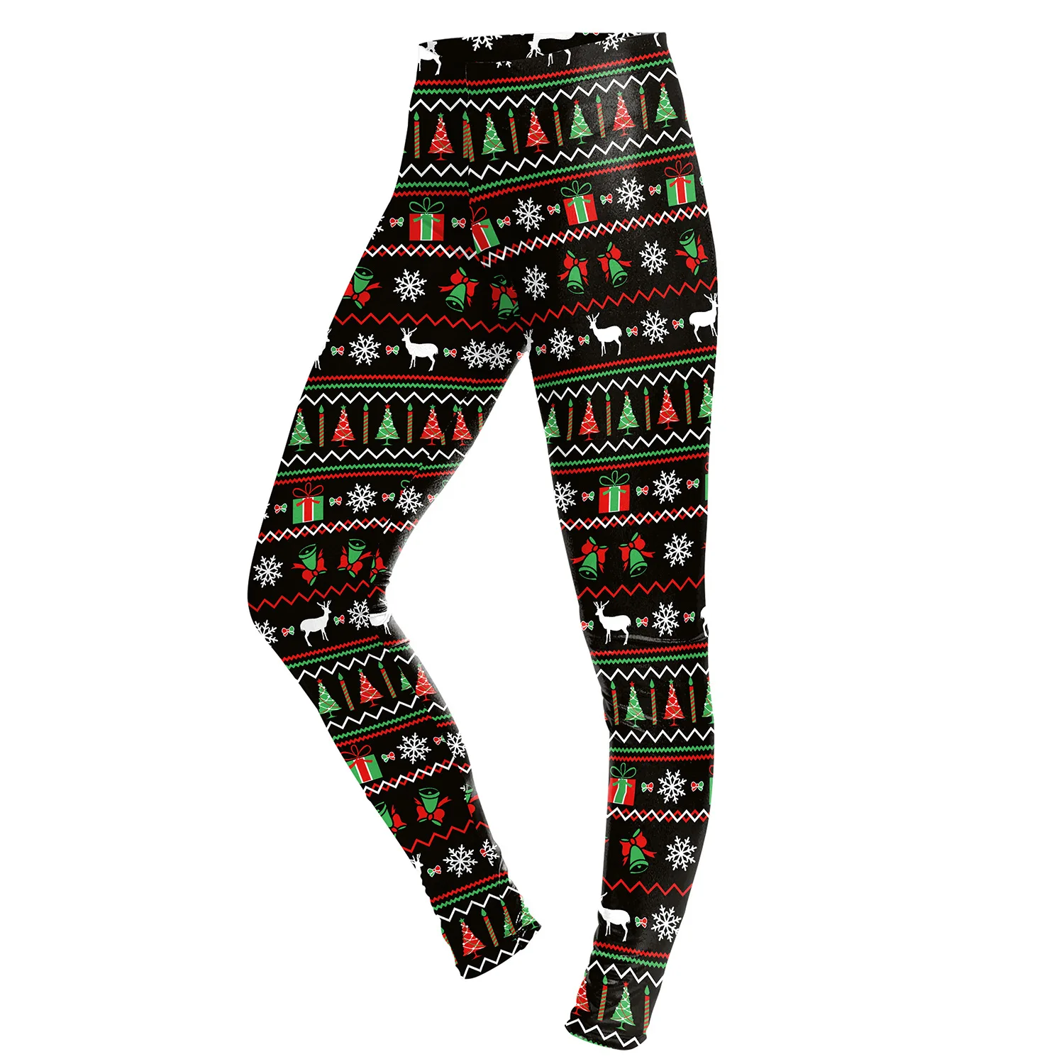 

Factory wholesale new style women's pants Christmas hot sale stovepipe pants festival 3D digital printing stovepipe pants