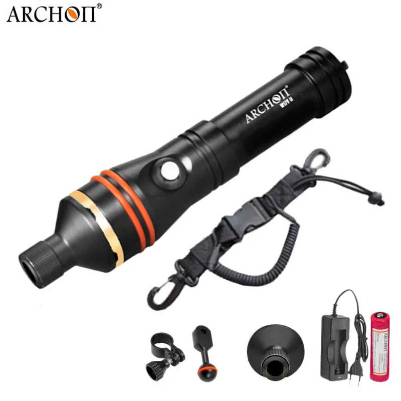 

ARCHON D11V-II D11V w17v-ii w17v Diving Flashlight Underwater Spot Light Tauchlampe XM-L2 U2 Photography Video Lamp Torch 18650