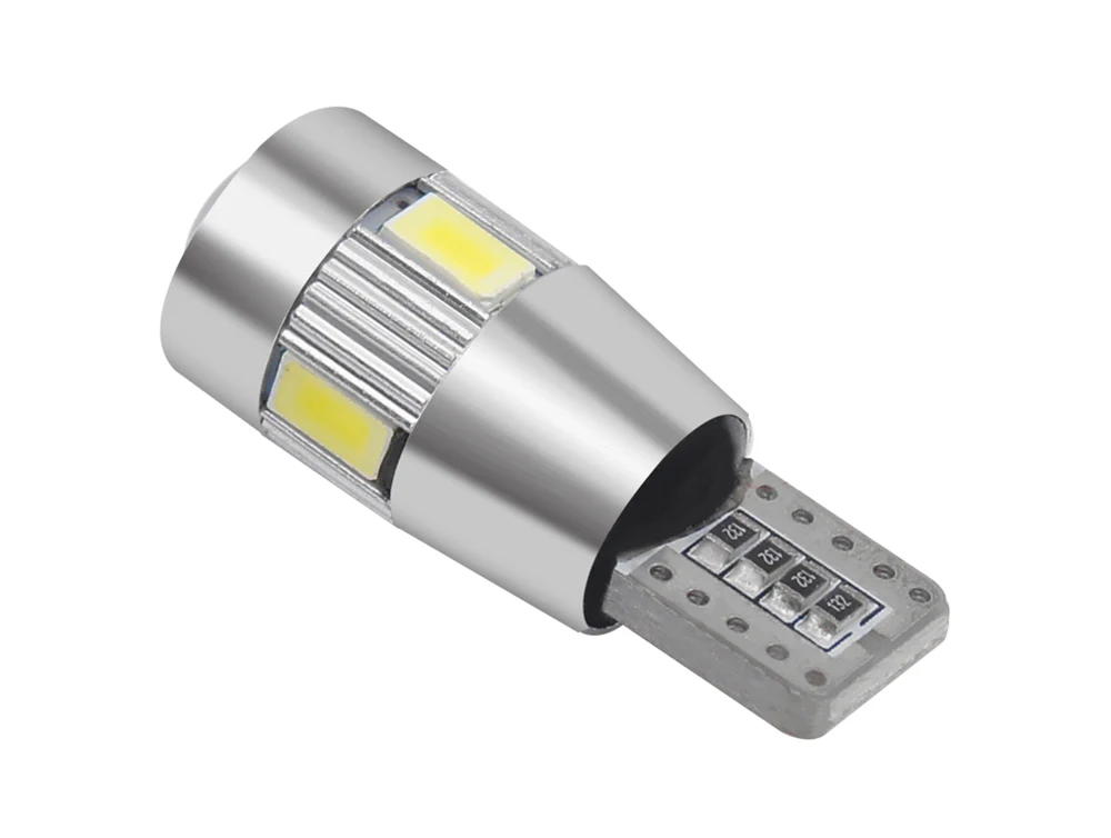 Стайлинга автомобилей CANBUS DC 12V T10 светодиодный 194 192 158 W5W 5630 6SMD 6 лампочек SMD Авто Светодиодный Маркер парковочная лампа светильник s лампы