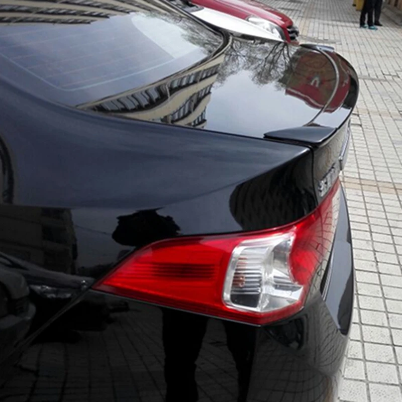 Задний спойлер багажника из АБС-пластика угольная поверхность задний с утиным