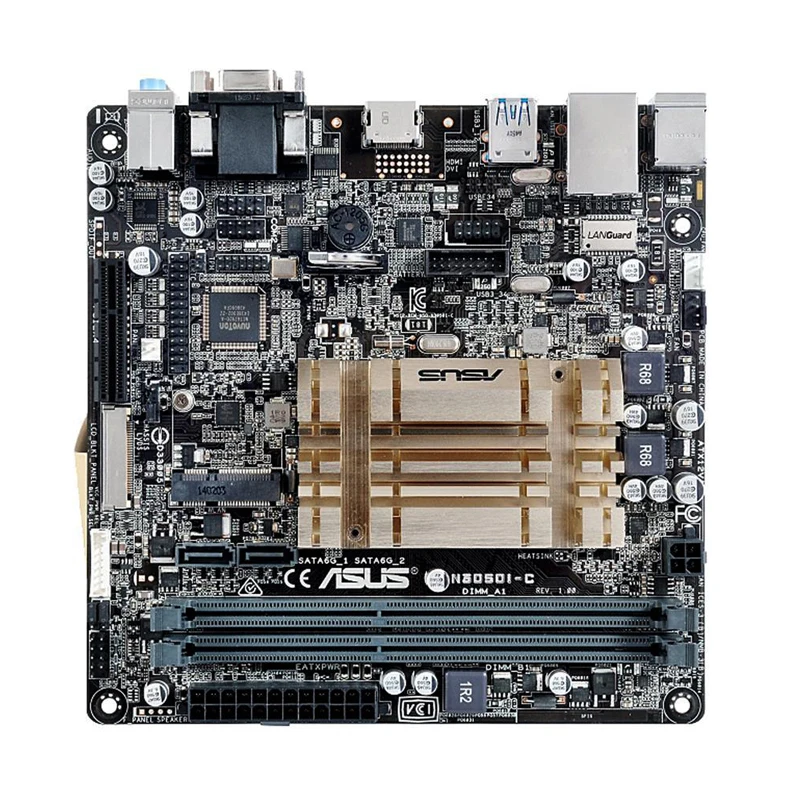    ASUS N3050I-C Intel Celeron N3050 DDR3 PCI-E 2, 0x4 VGA HDMI USB 3, 0 SATA 3 Mini ITX