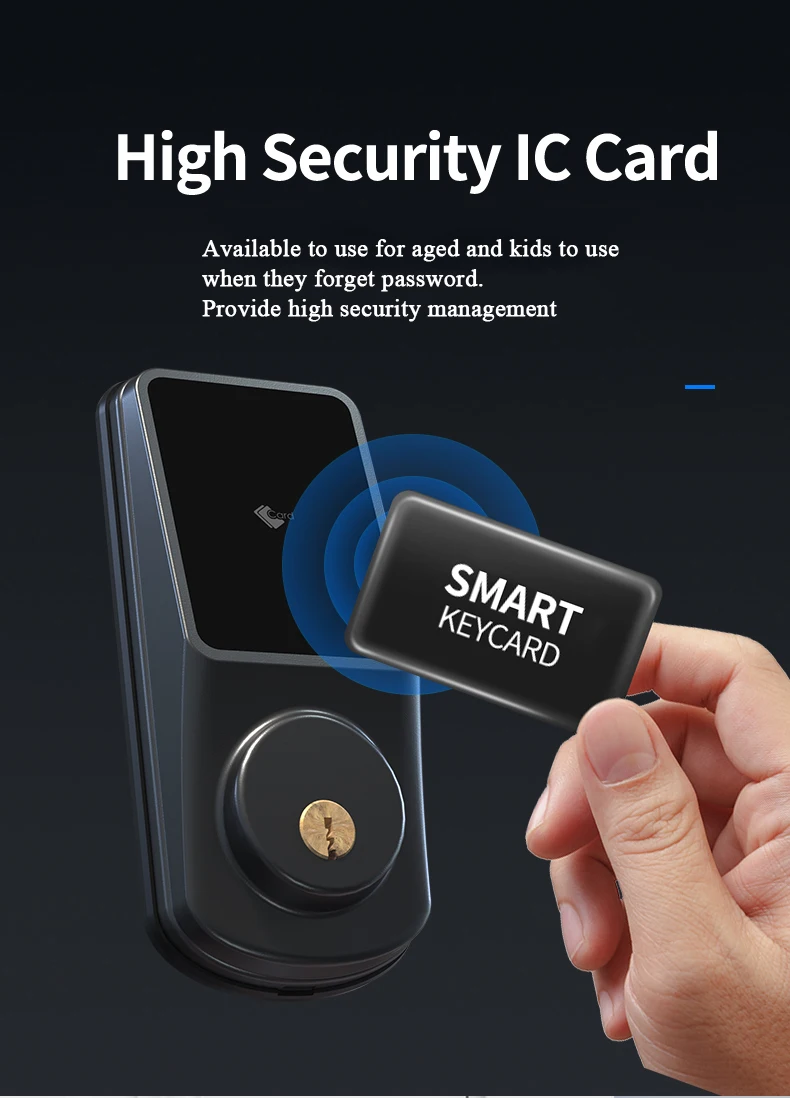 Умный электронный дверной замок WAFU TTLock App пароль IC-карта механическая