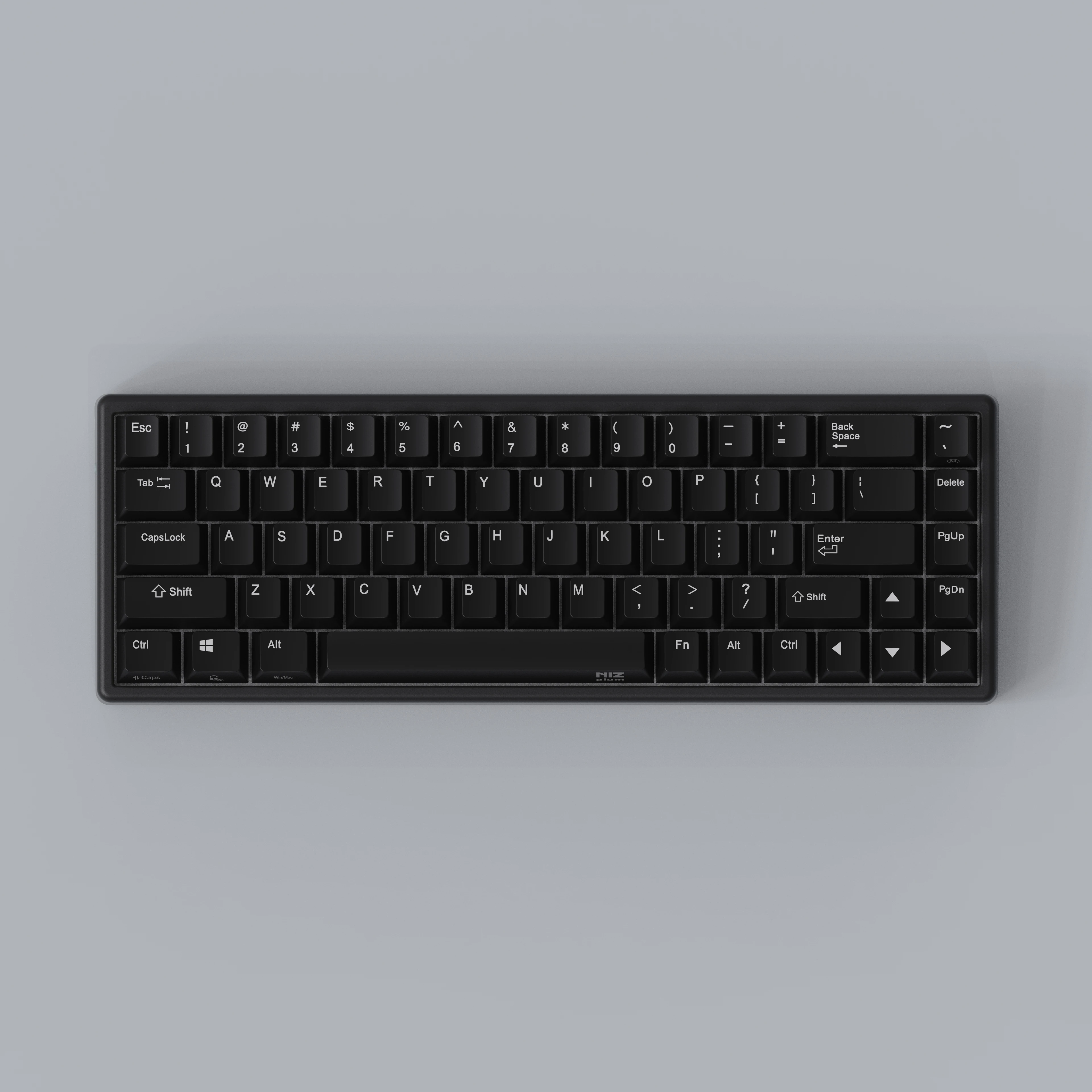 Черная Электростатическая емкость Atom68 NIZ USB Bluetooth RGB многофункциональная