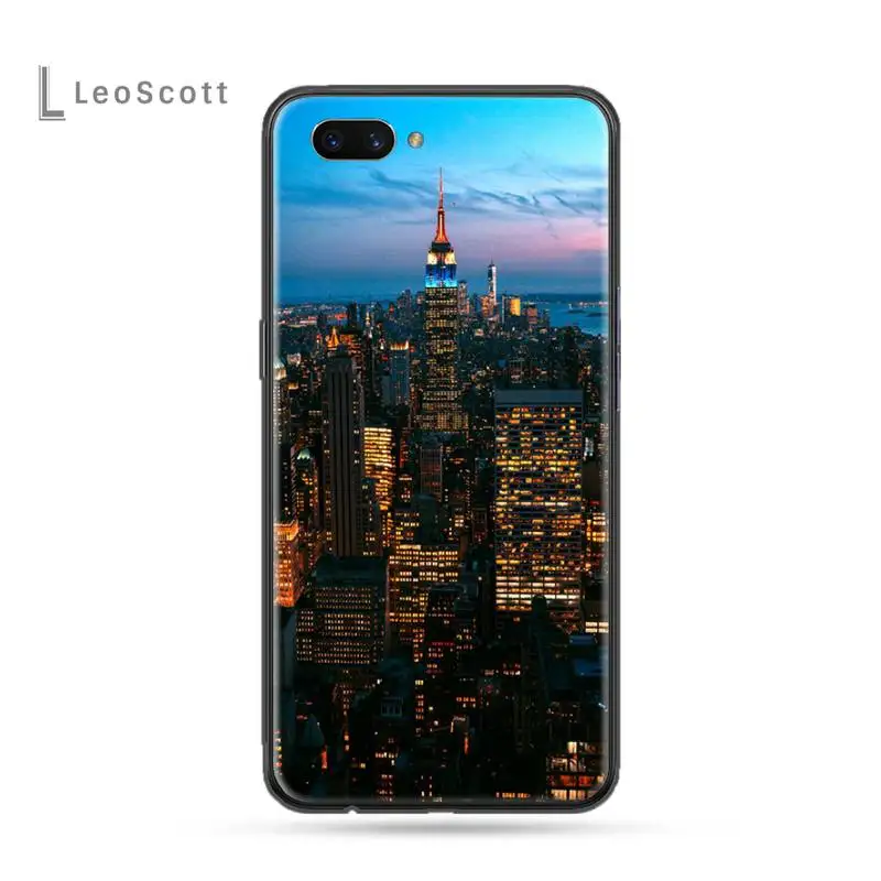 

NYC NEW YORK city Phone Case For OPPO F 1S 7 9 K1 A77 F3 RENO F11 A5 A9 2020 A73S R15 REALME PRO Cover Funda Shell