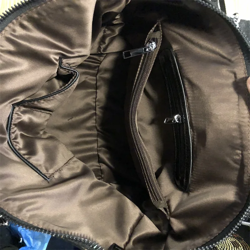 

Skull Pattern Women Shoulder Bag Sac A Main Top Handle Handbag Tote 2021 Brand Rhinestone Messenger Bolsa Large Capacity