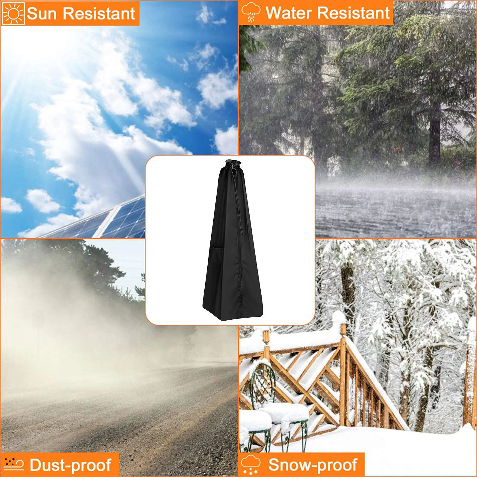 Сумка для пылесоса водонепроницаемая крышка хранения бытового h48. 5xd15x15in/123*38*38 см