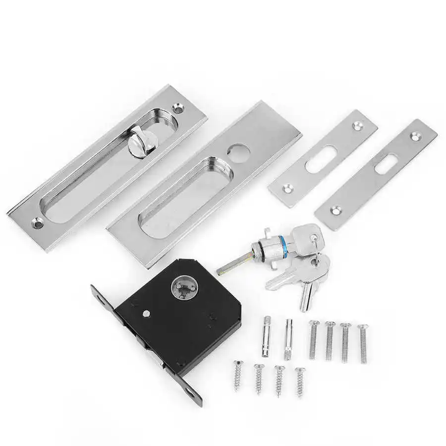 Защелки ящика для инструментов фурнитура раздвижные дверные ручки замок из