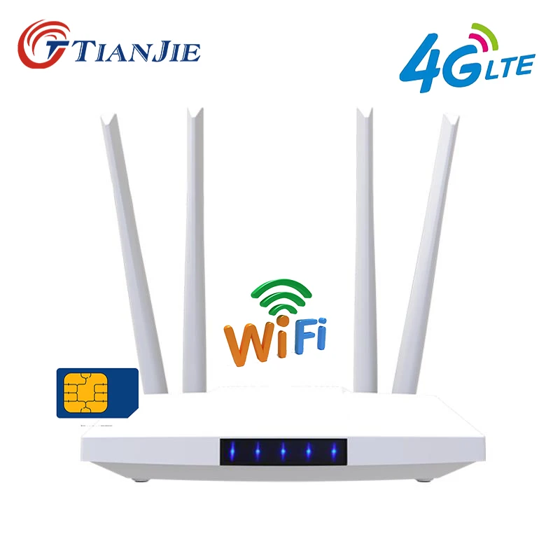 Wi-Fi-роутер TIANJIE lm3g 321, 4G, LTE, Cat4, 300 Мбит/с