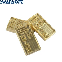 swansoft customized embossing mold stamp logo leather mold die carving tool foil embossing brass copper stamping machine mold