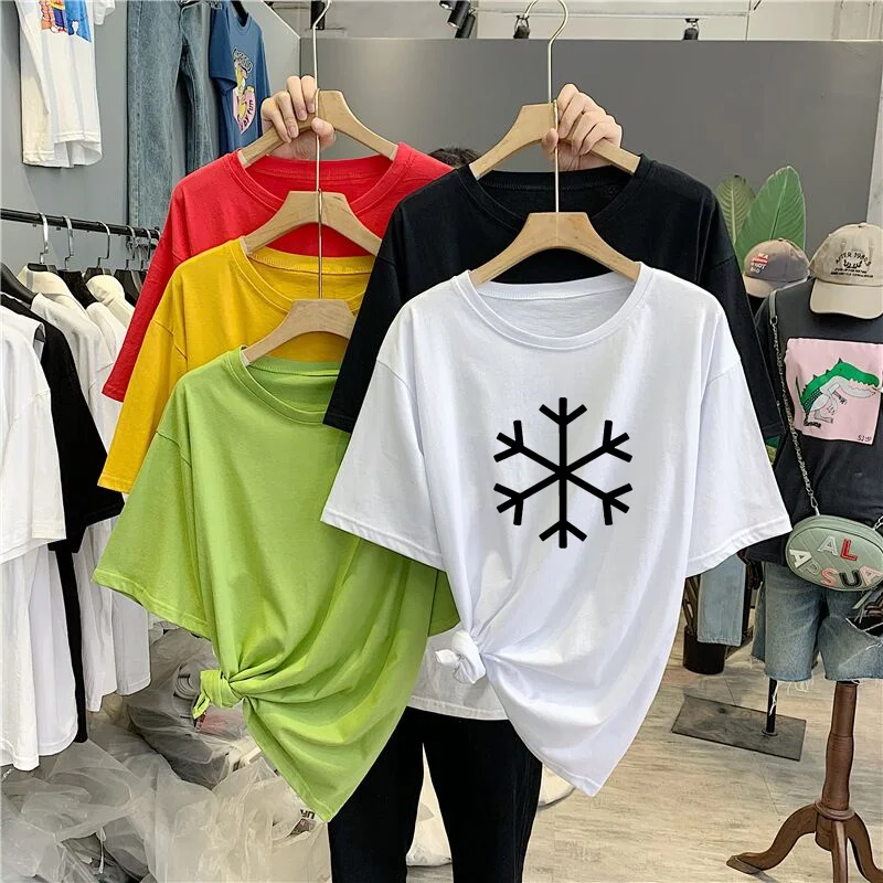 

Women's Clothing Tops & Tees Streetwear T-shirt Short Sleeve Casual T-shirt Hip Hop Harajuku Short Sleeve Loose T-shirt Top