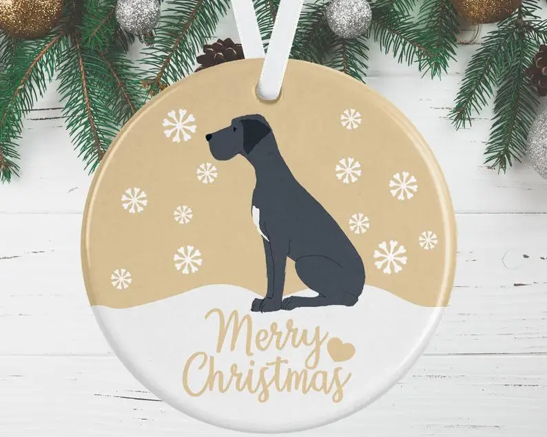 Уникальный подарок для собаки Рождественский орнамент ярлыки домашних животных