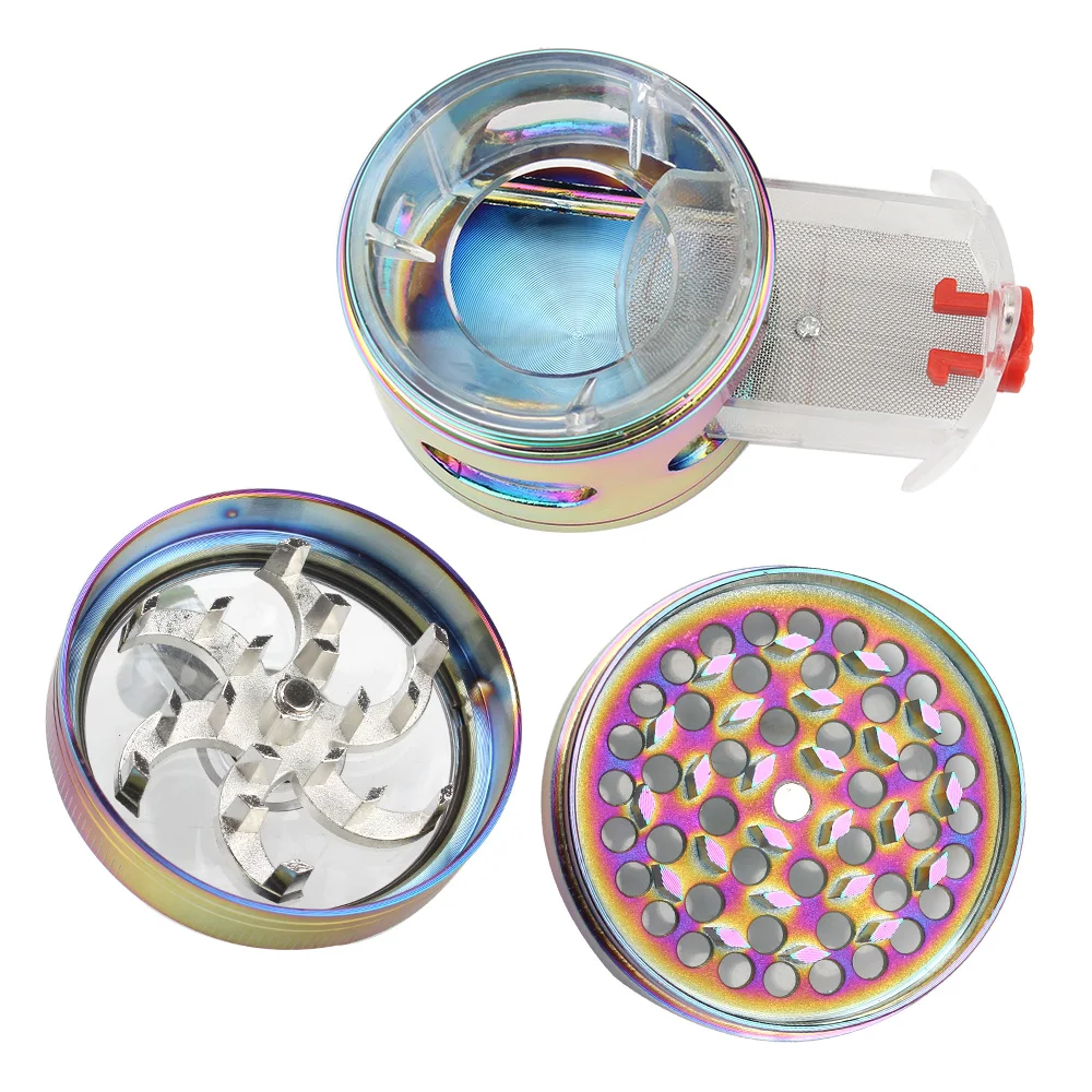 4-слойная измельчитель для трав дробилка курения табака специй ручная с