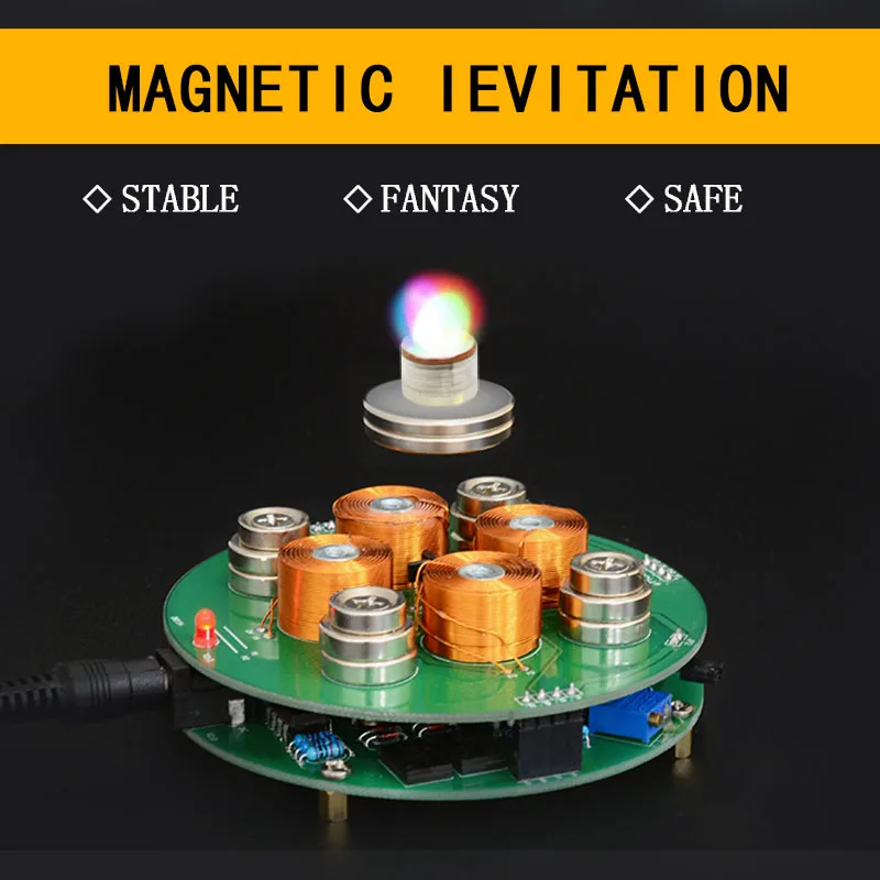 CIRMECH Умный Магнитный левитационный нажимной Тип магнитная левитация DIY Kit DC12V 2A стиль подвеска Магнитная