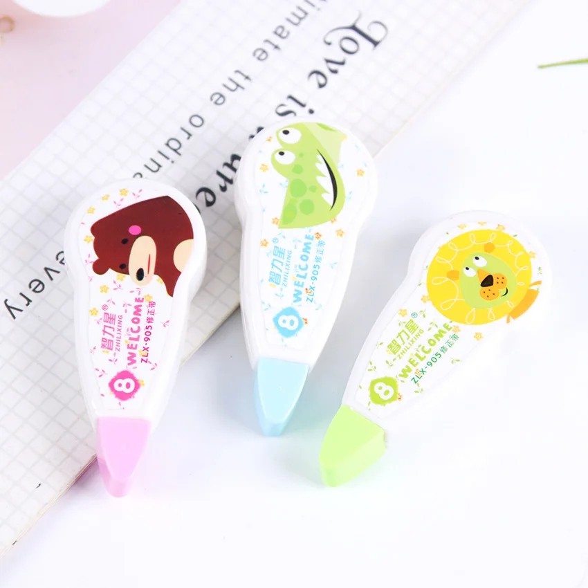 1PC Popular Mini Cartoon Shaped Correction Tape Altered Tools School Office Modify Stationery Kids Gift