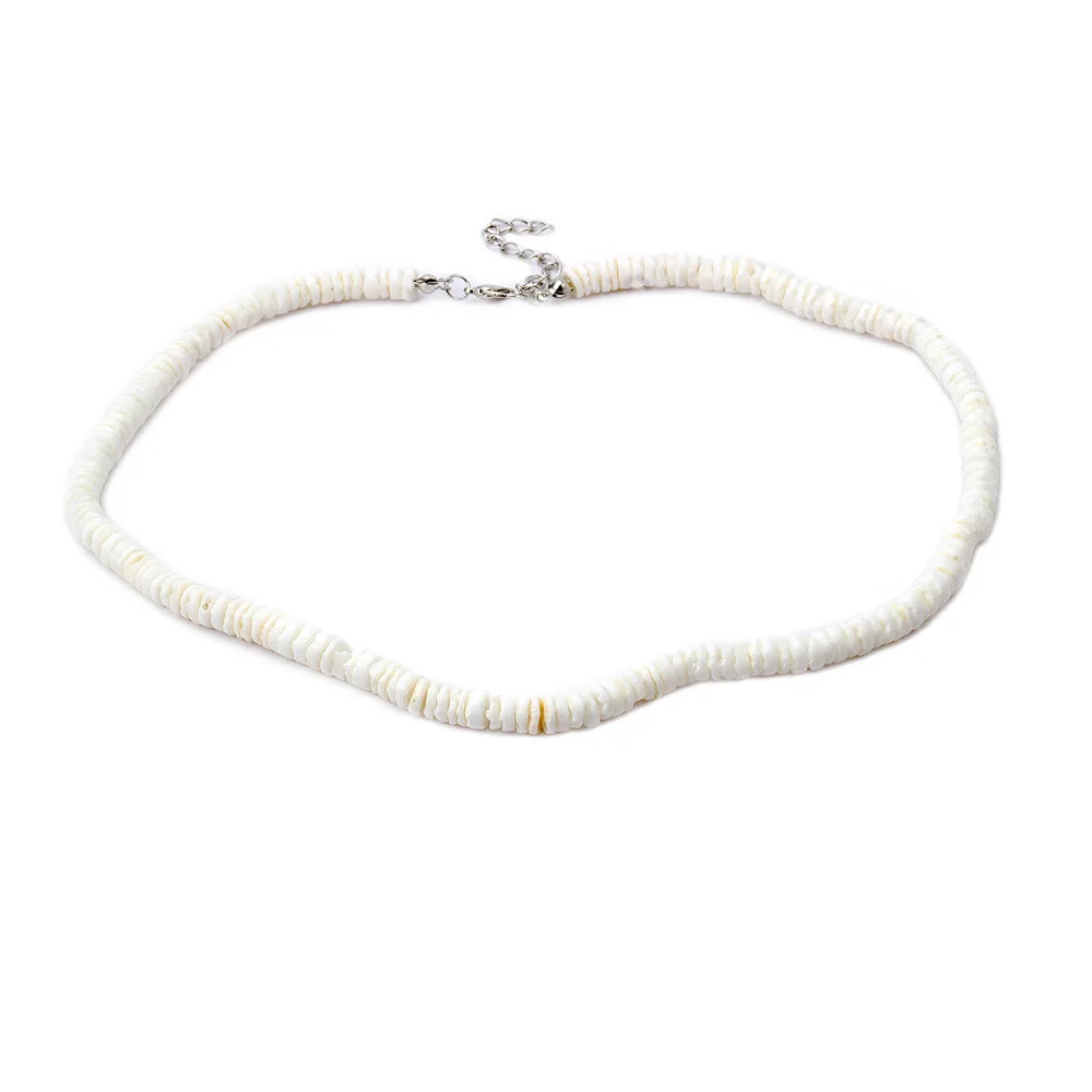 

Ins Wind Round Broken Shell Conch Women's Necklace Beach Vacation Romantic Simple Women's Necklace Jewelry White Marine Elements