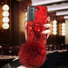 Для Samsung S21 S20 ультра S20 FE Примечание 20 10 плюс A53 A02 A02S A12 A32 A42 A52 A72 A51 A71 A50 A70 5G роскошные золотые блестки чехол