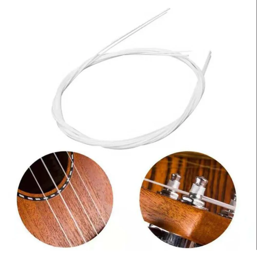 

4piece Ukulele String Nylon Replacement Cord AECG Set Standard 4-string Suitable For 21/23/26 Inch Ukulele Guitar Accessories