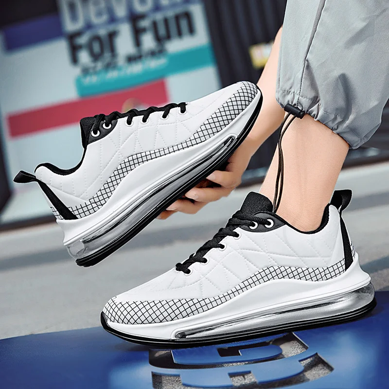 

Air Cushion Cushioning Men Running Sports Shoes Summer Breathable Track and Field Training Shoes Outdoor Non-slip Sneakers Men