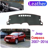 leather non slip dashboard stitch cover sun pad mat for jeep compass 20072016 mk1 mk49