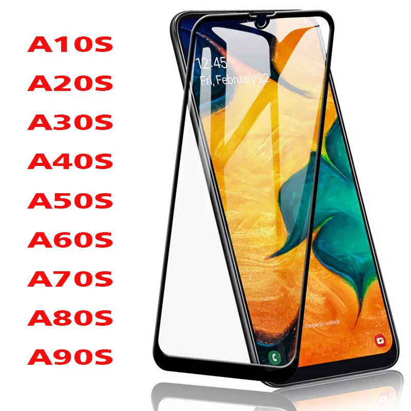 3D закаленное стекло для Samsung A10S A20S A30S A40S A50S полноэкранная Защитная пленка Galaxy A60S
