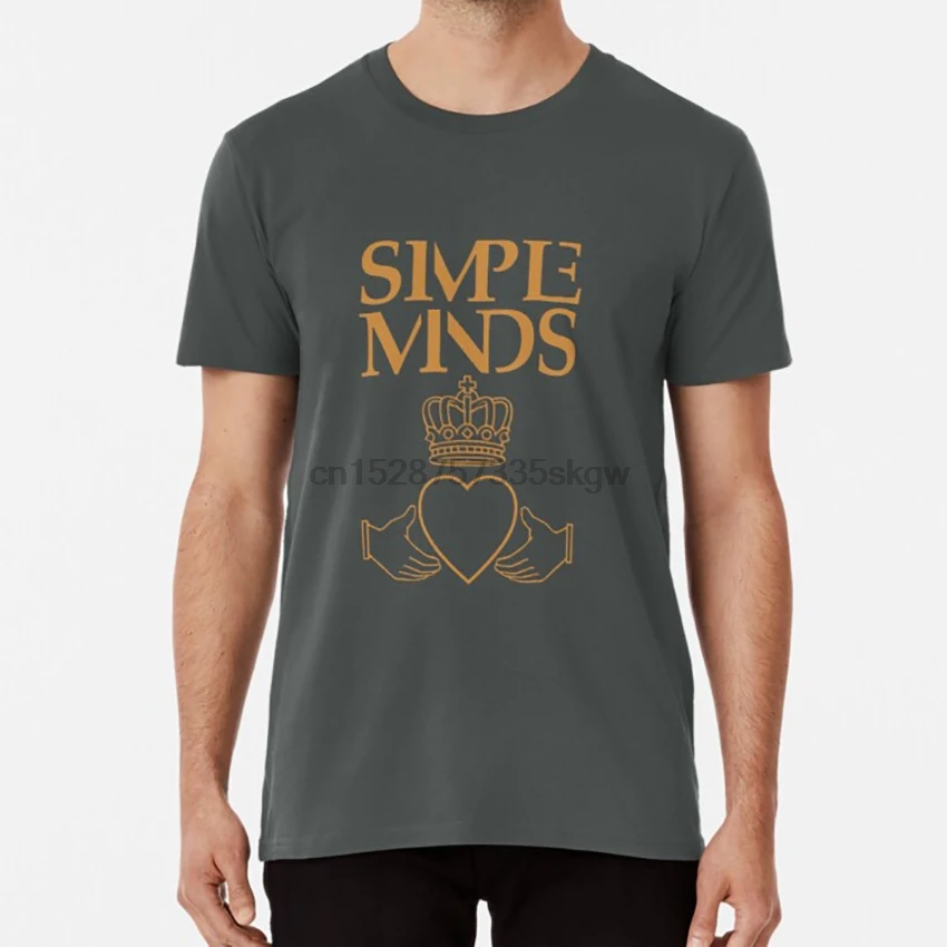 Футболка с логотипом Simple Minds живыми и пинающими надписью dont you forget about me