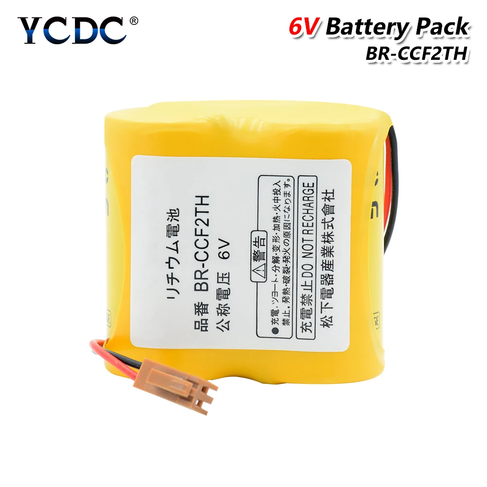 YCDC BR-CCF2TH A98l-0001-0902 BR-C 6V 5000 мА/ч, с ЧПУ Fanuc с Батарея литиевые батареи для молоток ножовщика A06 серии PLC Управление