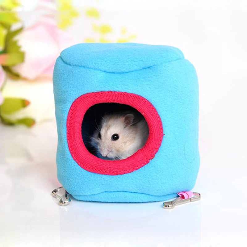 S/L Милая малая клетка для животных домик зимний теплый домашних хомяк плюшевое